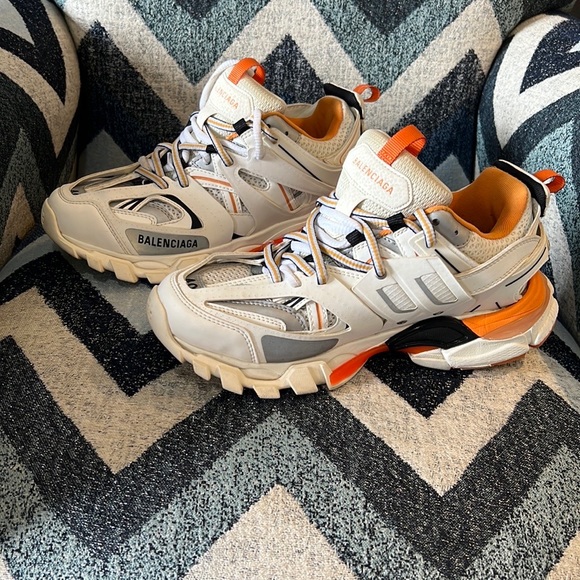 Balenciaga MEN'S TRACK SNEAKER IN WHITE Size 7 EU 40 - Picture 9 of 13